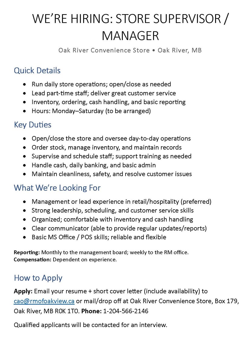 Job_Description_for_Oak_River_Store_Poster